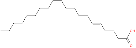 5,11 icosadienoic acid, (5e,11z) 